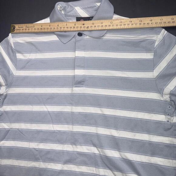 Victorinox Preppy Designer Quiet Luxury Striped Pima Cotton Golf Polo Shirt Smal - Picture 7 of 15